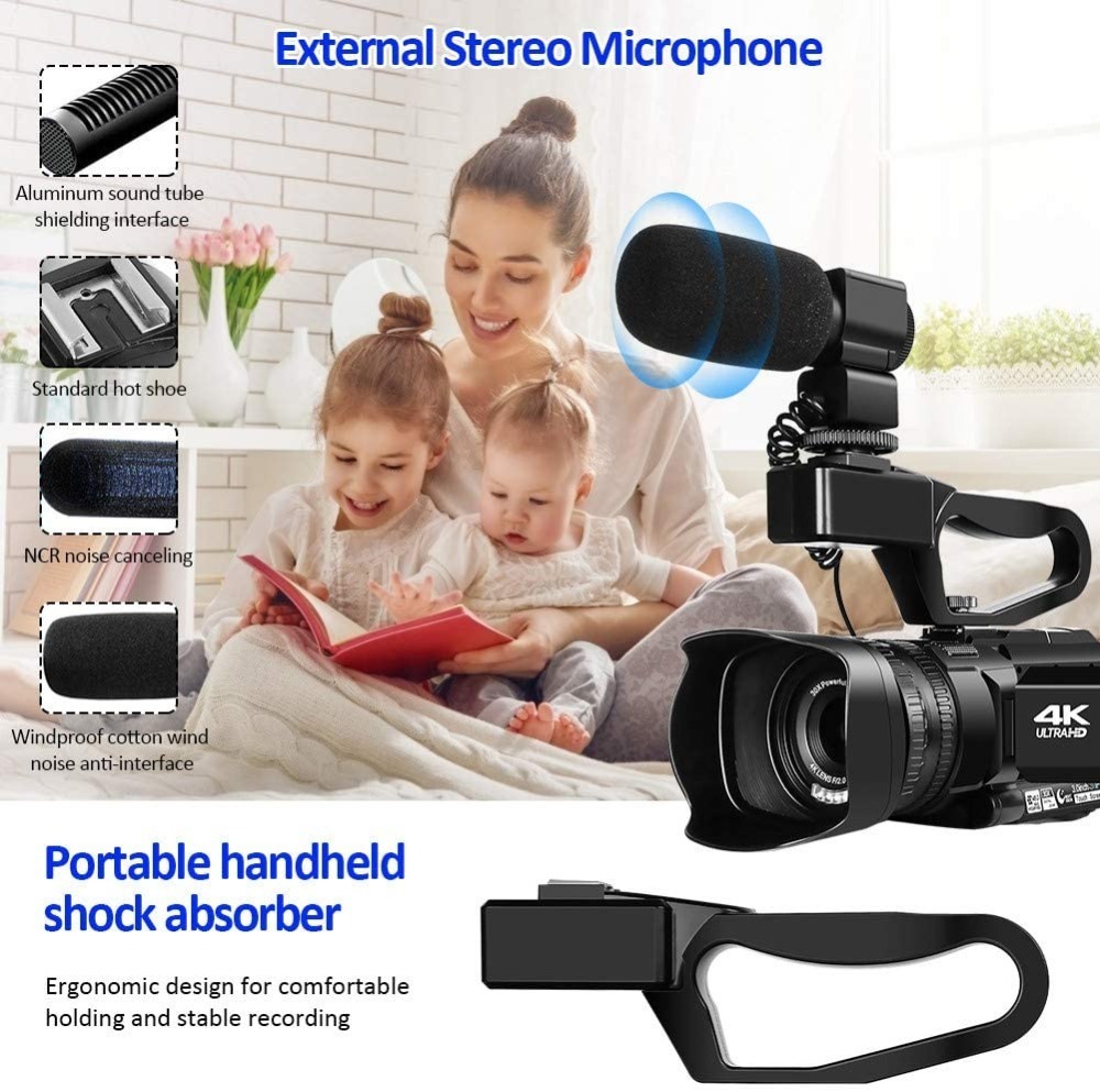 New Handheld High-Definition 4K Digital Video Camera